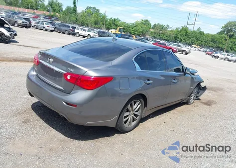 2014 Infiniti Q50 Premium z USA, uszkodzony, nr VIN JN1BV7AR5EM684966